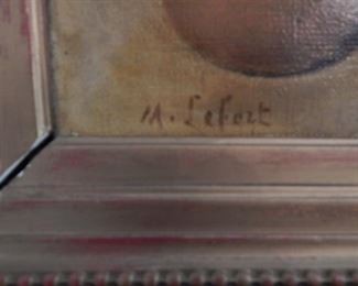 French painting... Signature...M.Lefort?