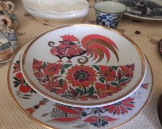 Russian plates.