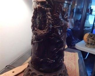 Bronze table lamp.
