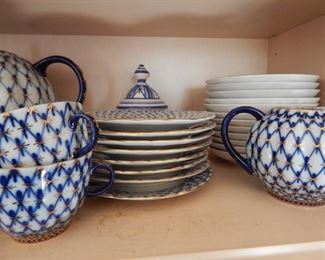 Tea sets.