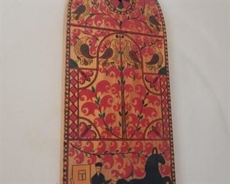 Hand painted Russian plaque.
