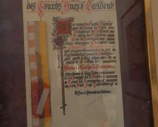 Special plaque.