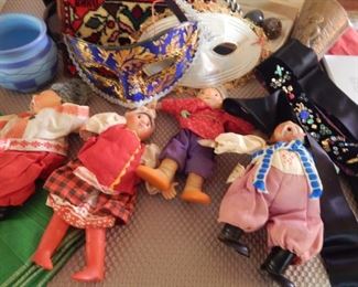 Hand made dolls .
