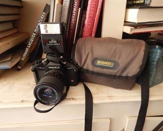 Cameras and binoculars.