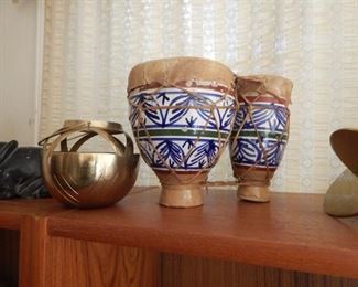 Ethnic drum set.