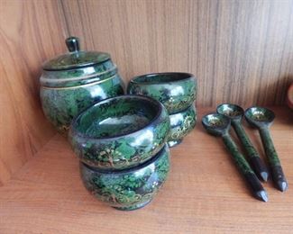 Russian wooden bowls and more.
