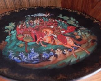 Russian plate.