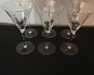 Romanian crystal wine glasses