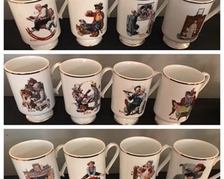 Norman Rockwell mugs