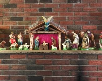 Vintage Nativity set