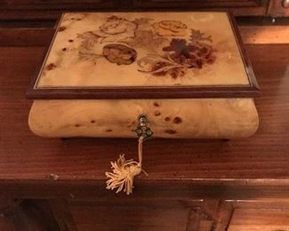 Inlaid wood box