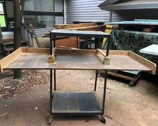 Cart or Work Bench with Wheels