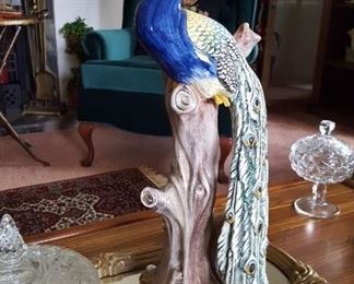 Italian Peacock figurine