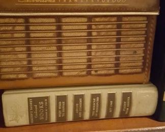 Silvertone leather radio