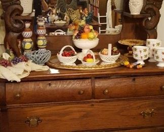 Antique oak sideboard