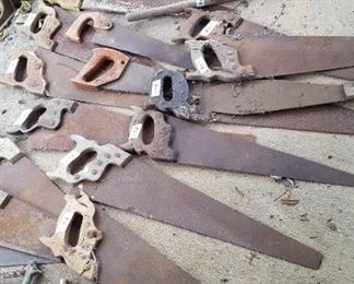 Collection of hand saws