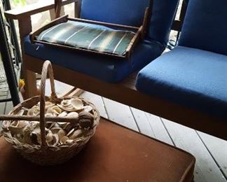 Oak double porch rocker