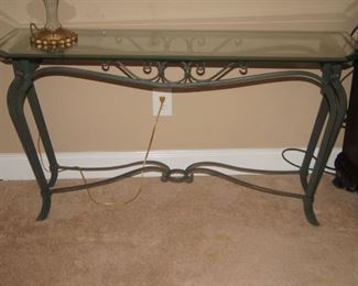 Metal/glass Sofa Table