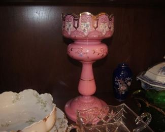 Antique luster with crystal (not attached) SOLD