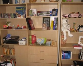 Another set of 3 bookcases 2 with cabinets