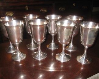 Silver plate goblets Wallace 603