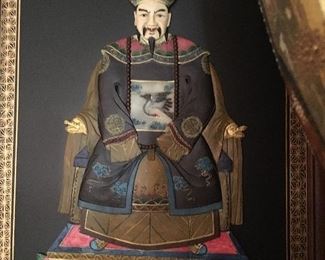 Chinese Ancestor, Resin portraits, pair