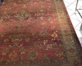 8 x 11.2" area rug with pad, $125