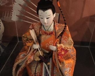 Japanese doll in custom acrylic display, from "Boy's Day"