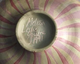Signed underneath "Melissa Leslie Greene, 1991"