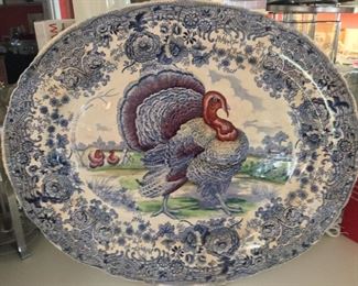 Ridgways, England antique Turkey platter