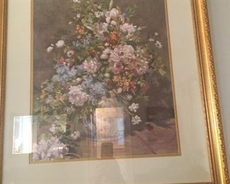 Framed Renoir print