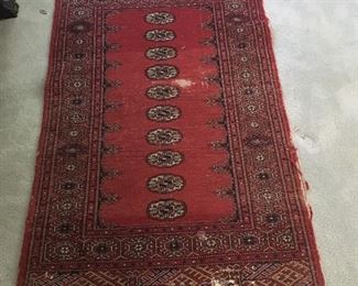 Pakistani Bokhara 2.7 x 4.7 hand knotted, $75. 