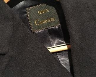 100% cashmere men's overcoat