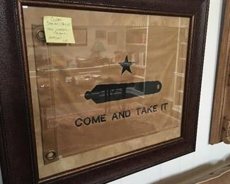 Reproduction "Come And Take It" Texas Flag