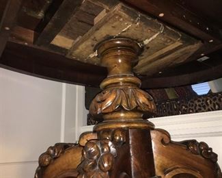 Base, ornately carved