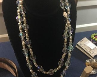 Vintage glass bead necklace