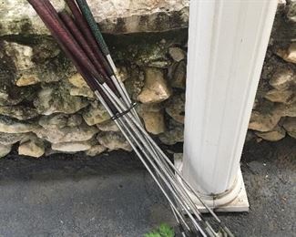 Golf clubs (Under the carport)