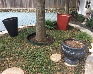 Glazed cramic and terra cotta pots