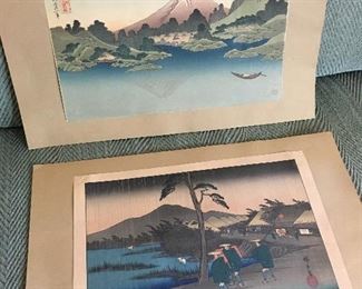 Japanese woodblocks Hiroshige