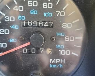 VEHICLE WAS TOWED BEHIND AN RV FOR YEARS SO THIS IS ROLLING MILEAGE NOT ACTUAL MOTOR DRIVEN MILEAGE. 1994
