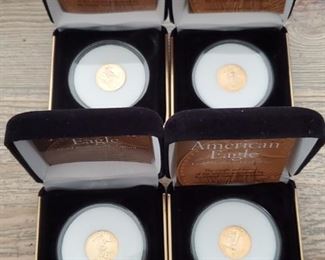 Gold Coins are all 1/10 Oz 999 Pure Gold. Dates are different. I have a total of 28 of these coins to sell.