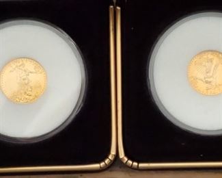 Gold Coins are all 1/10 Oz 999 Pure Gold. Dates are different. I have a total of 28 of these coins to sell.