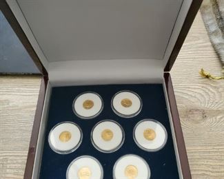 Gold Coins are all 1/10 Oz 999 Pure Gold. Dates are different. I have a total of 28 of these coins to sell.