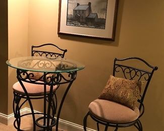 High top table & stools.
