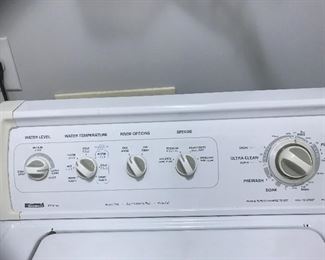 Kenmore washer and dryer