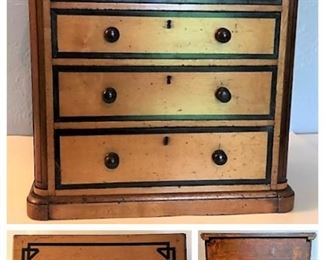 19th Century Child's Chest with ebony inlay