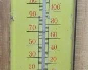 39" Metal M-G-M Records Advertising Thermometer