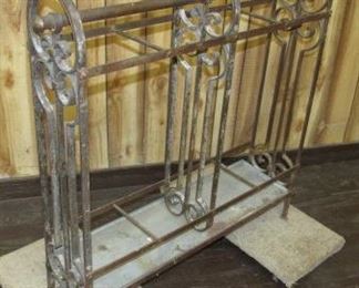 Iron Umbrella/Walking Cane Rack