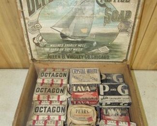 Defender Castile Soap Store Display in Wooden Box