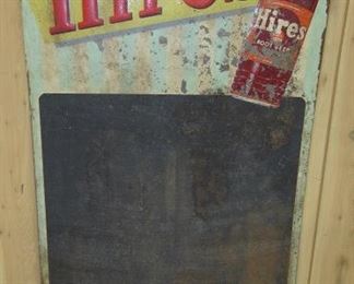 Metal Hires Root Beer Menu Board Sign